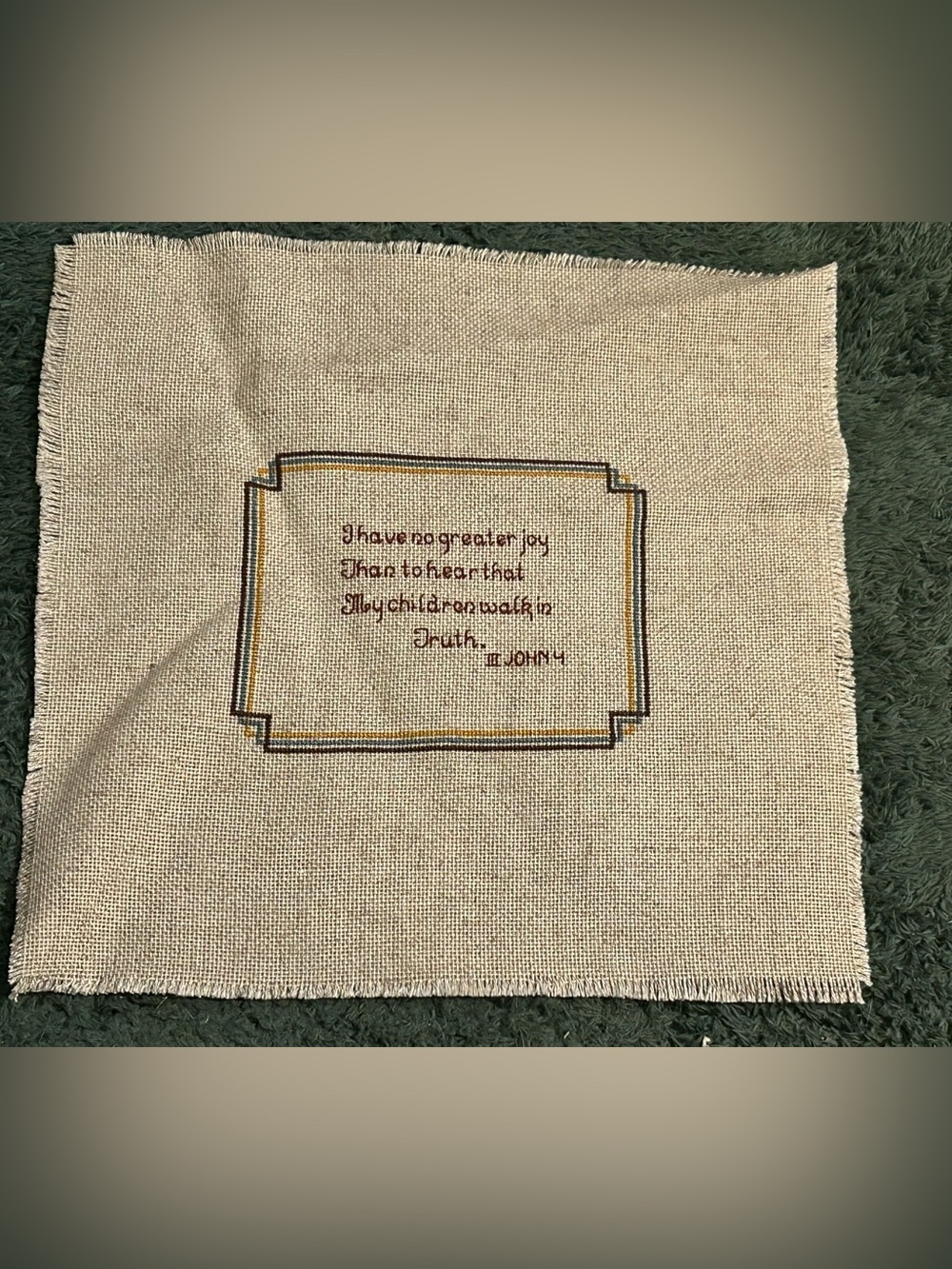 Vtg Cross-Stitch Sampler